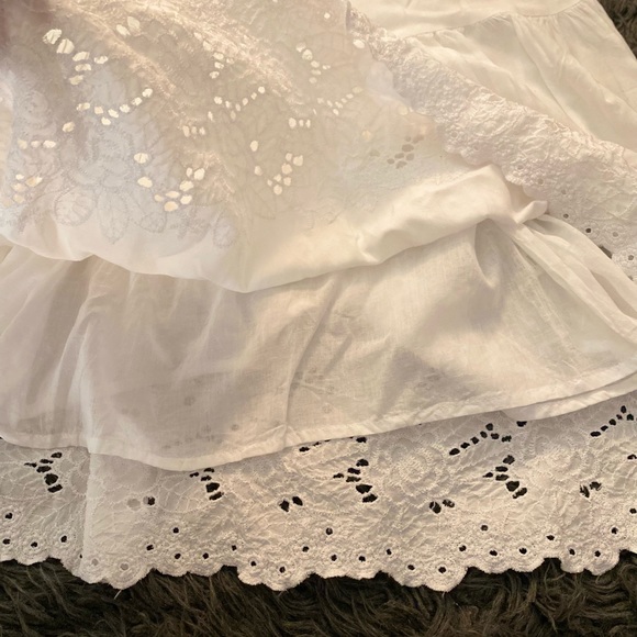 Sim & Sam White Lacey skirt S (cotton lining) - Picture 5 of 8